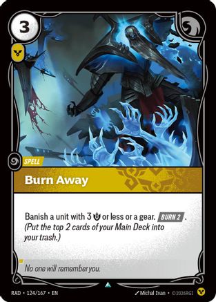 Burn Away (124/167) - Radiance Foil