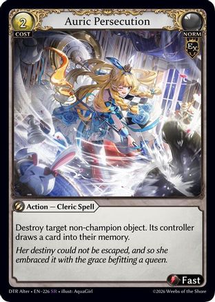 Auric Persecution (226) - Distorted Reflections Alter Edition Foil