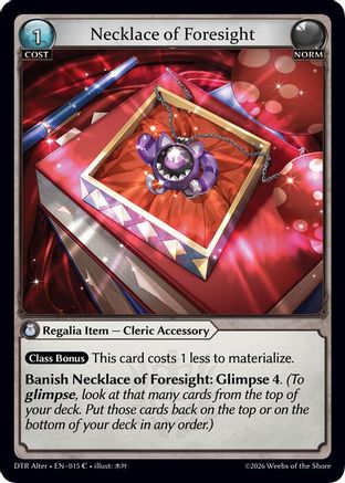 Necklace of Foresight (015) - Distorted Reflections Alter Edition Foil