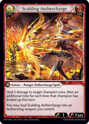 Scalding Aethercharge (259) - Distorted Reflections Alter Edition Foil