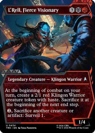 L'Rell, Fierce Visionary (Showcase) (TRK-434) - Star Trek Foil