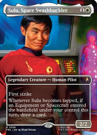 Sulu, Space Swashbuckler (Borderless) (TRK-356) - Star Trek