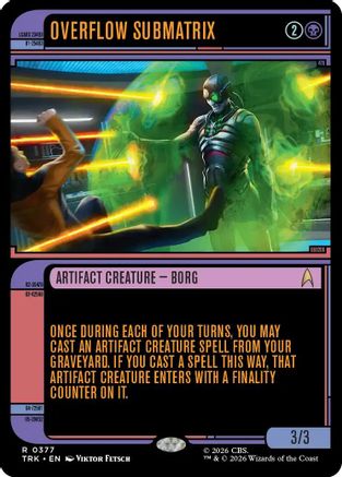 Overflow Submatrix (Showcase) (TRK-377) - Star Trek Foil