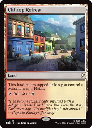 Clifftop Retreat (Surge Foil) (TRC-518) - Commander: Star Trek Foil