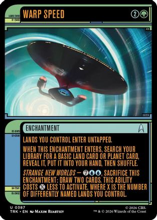 Warp Speed (Showcase) (TRK-387) - Star Trek