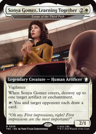 Sonya Gomez, Learning Together - Loran of the Third Path (Extended Art) (TRC-229) - Commander: Star Trek