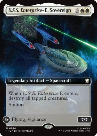 U.S.S. Enterprise-E, Sovereign (Extended Art) (TRC-244) - Commander: Star Trek