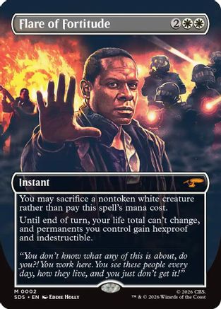 Flare of Fortitude (Borderless) (SDS-002) - Star Trek: Stardates Foil