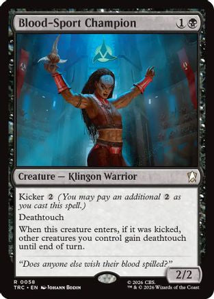 Blood-Sport Champion (TRC-058) - Commander: Star Trek
