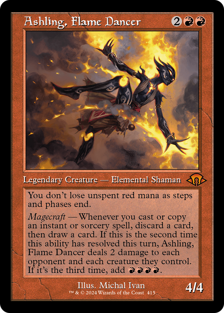 Ashling, Flame Dancer (Retro Frame) (MH3-415) - Modern Horizons 3 Foil