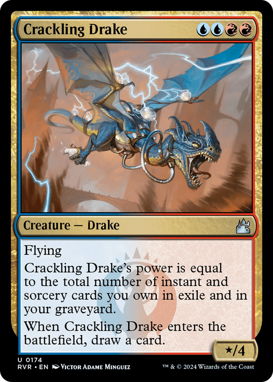 Crackling Drake (RVR-174) - Ravnica Remastered Foil