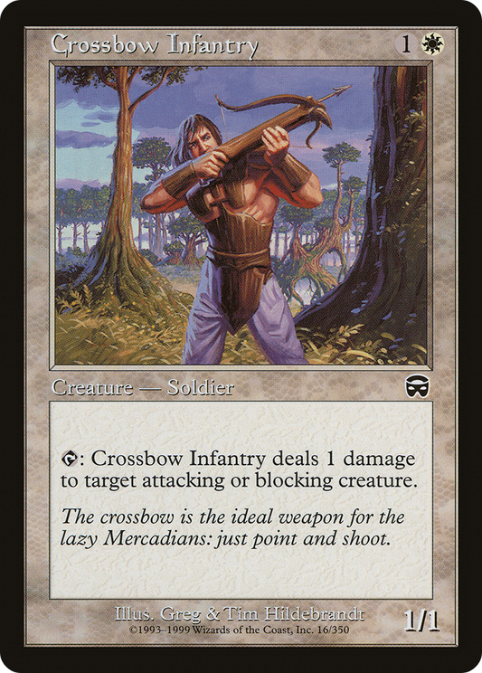 Crossbow Infantry (MMQ-016) - Mercadian Masques Foil