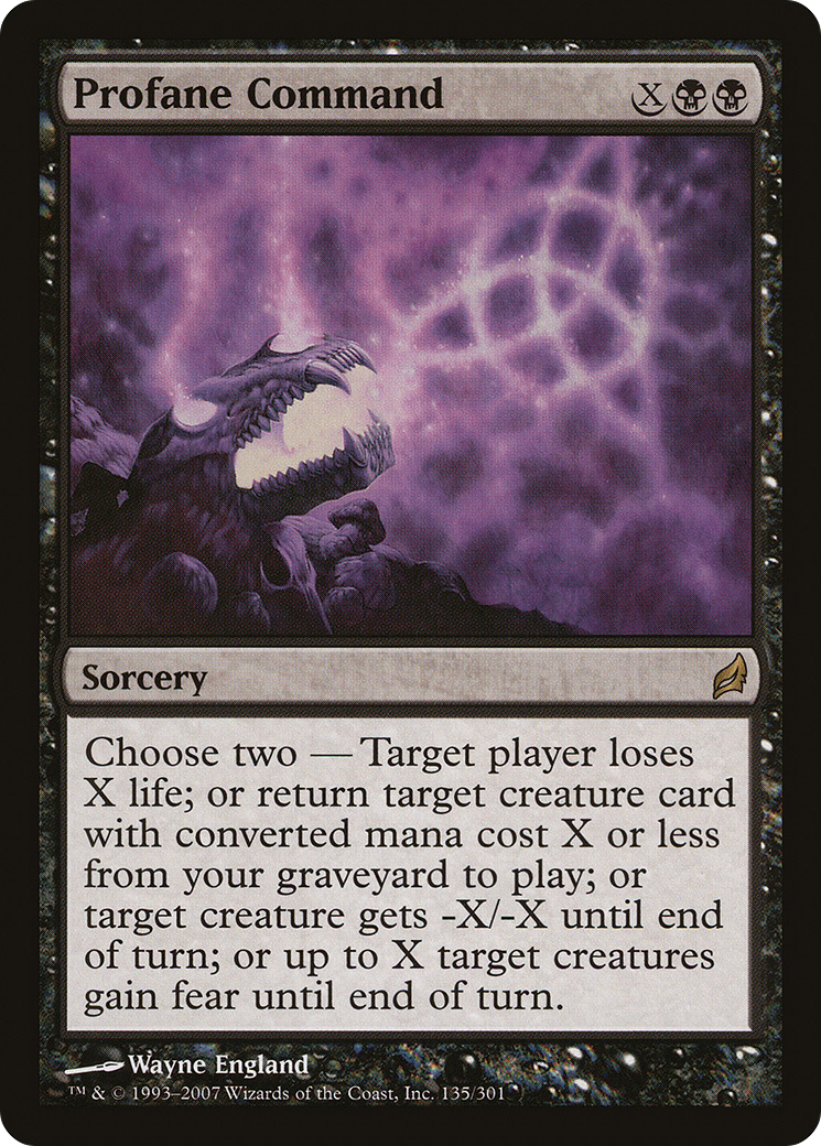 Profane Command (LRW-135) - Lorwyn Foil