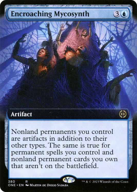 Encroaching Mycosynth (Extended Art) (ONE-380) - Phyrexia: All Will Be One: (Extended Art) Foil