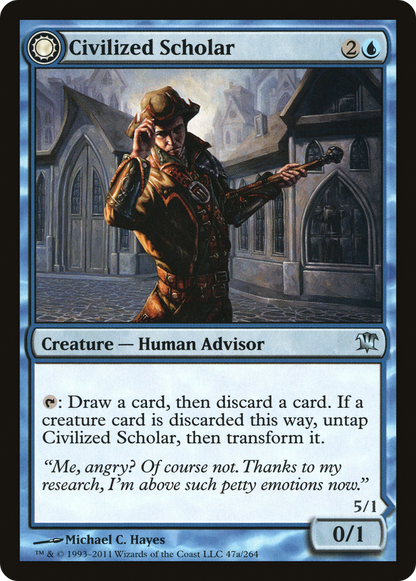 Civilized Scholar (ISD-047) - Innistrad: (Double Faced Transform) Foil