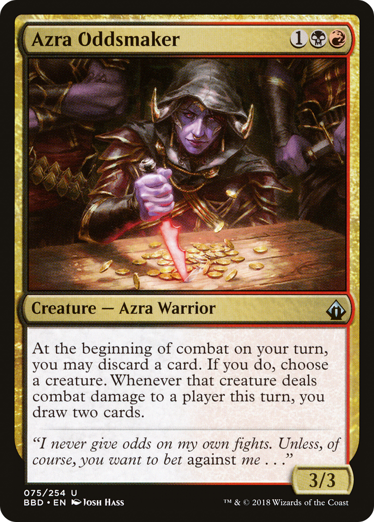 Azra Oddsmaker (BBD-075) - Battlebond Foil
