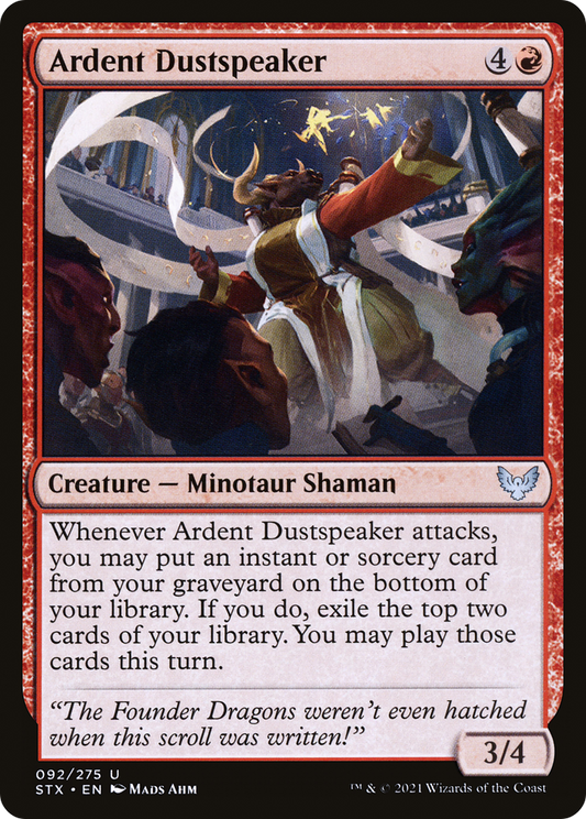 Ardent Dustspeaker (STX-092) - Strixhaven: School of Mages
