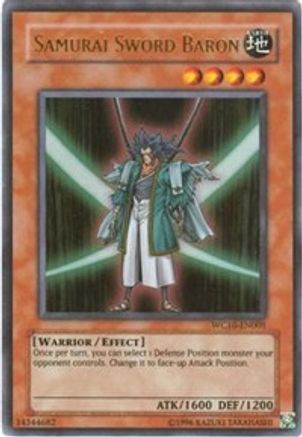 Samurai Sword Baron (WC10-EN001) - Yu-Gi-Oh! Video Game Promotional Cards Limited
