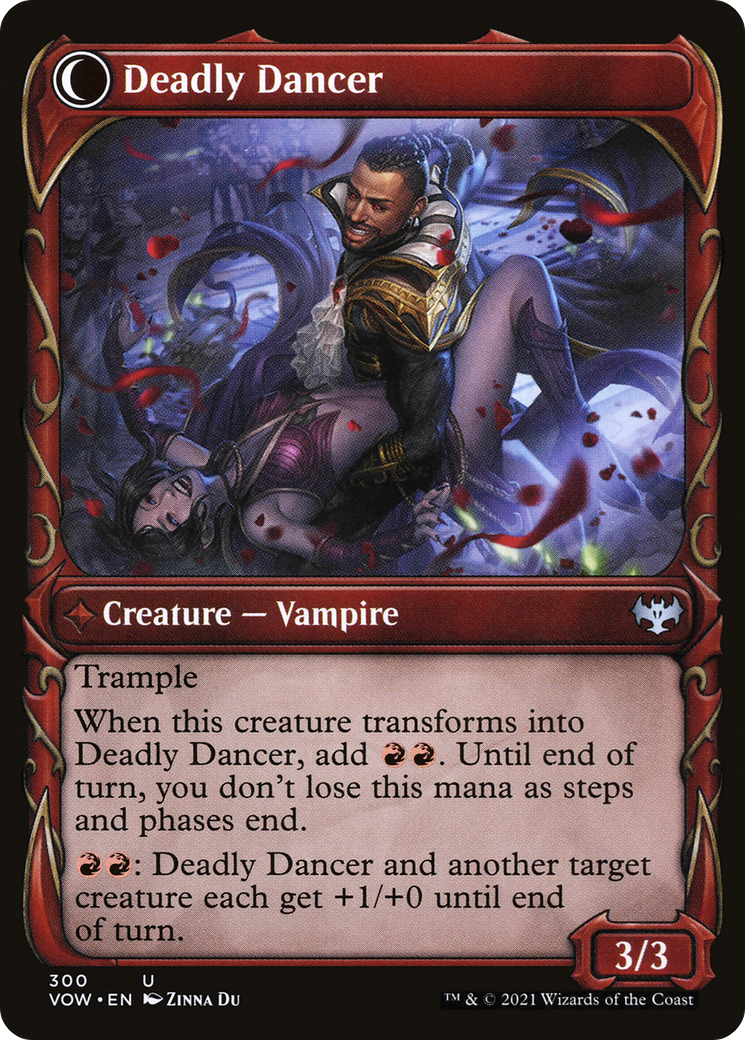 Alluring Suitor (Showcase) (VOW-300) - Innistrad: Crimson Vow: (Showcase, Double Faced Transform) Foil