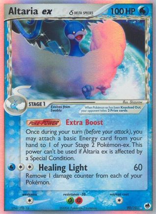 Altaria ex (Delta Species) 090  - Holofoil Dragon Frontiers - Ultra Rare