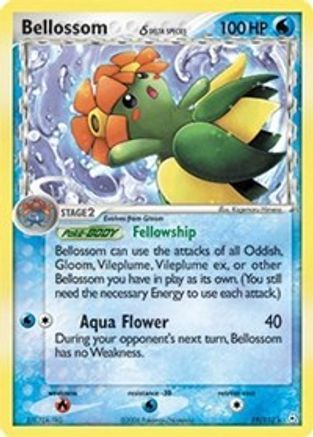 Bellossom (Delta Species) 019  - Reverse Holofoil Holon Phantoms - Rare