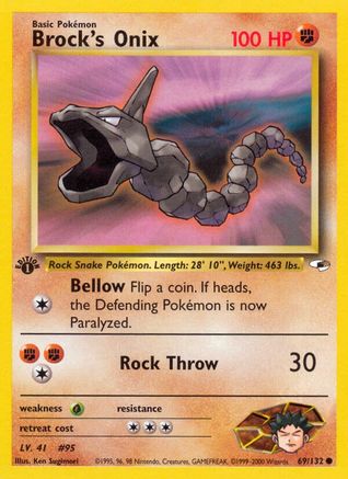 Brock's Onix (69) 069/132  - Unlimited Gym Heroes - Common