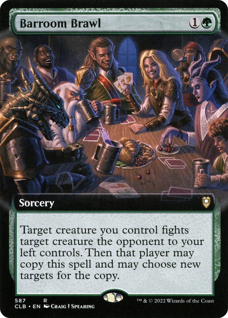 Barroom Brawl (Extended Art) (CLB-587) - Commander Legends: Battle for Baldur's Gate: (Extended Art)