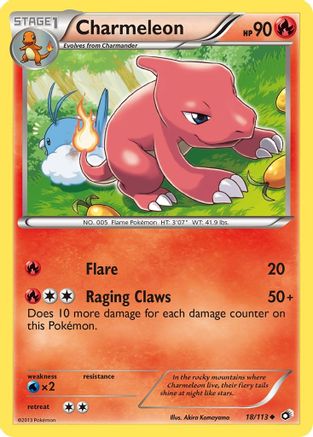Charmeleon 018/113  Legendary Treasures - Uncommon