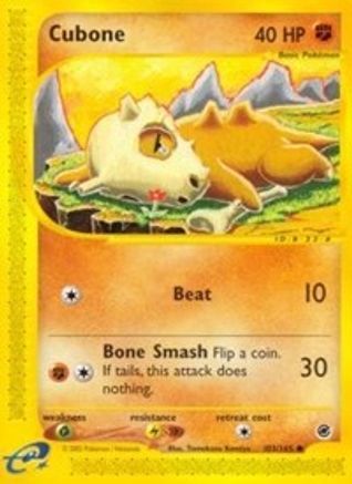 Cubone 103/165  Expedition - Common
