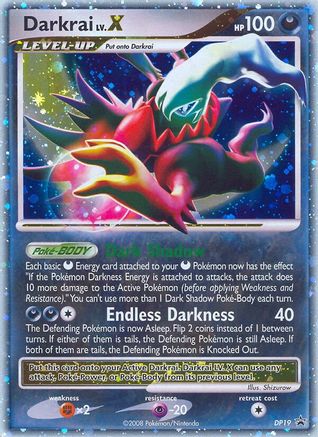 Darkrai LV.X DP19  - Holofoil Diamond and Pearl Promos - Promo