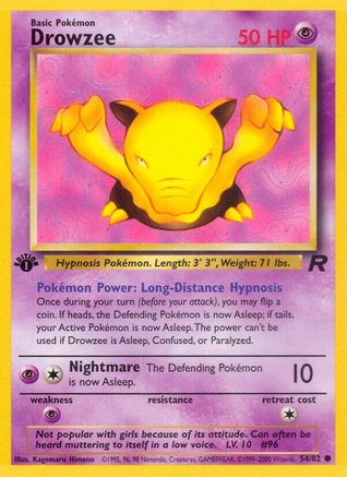 Drowzee 054/82  - Unlimited Team Rocket - Common