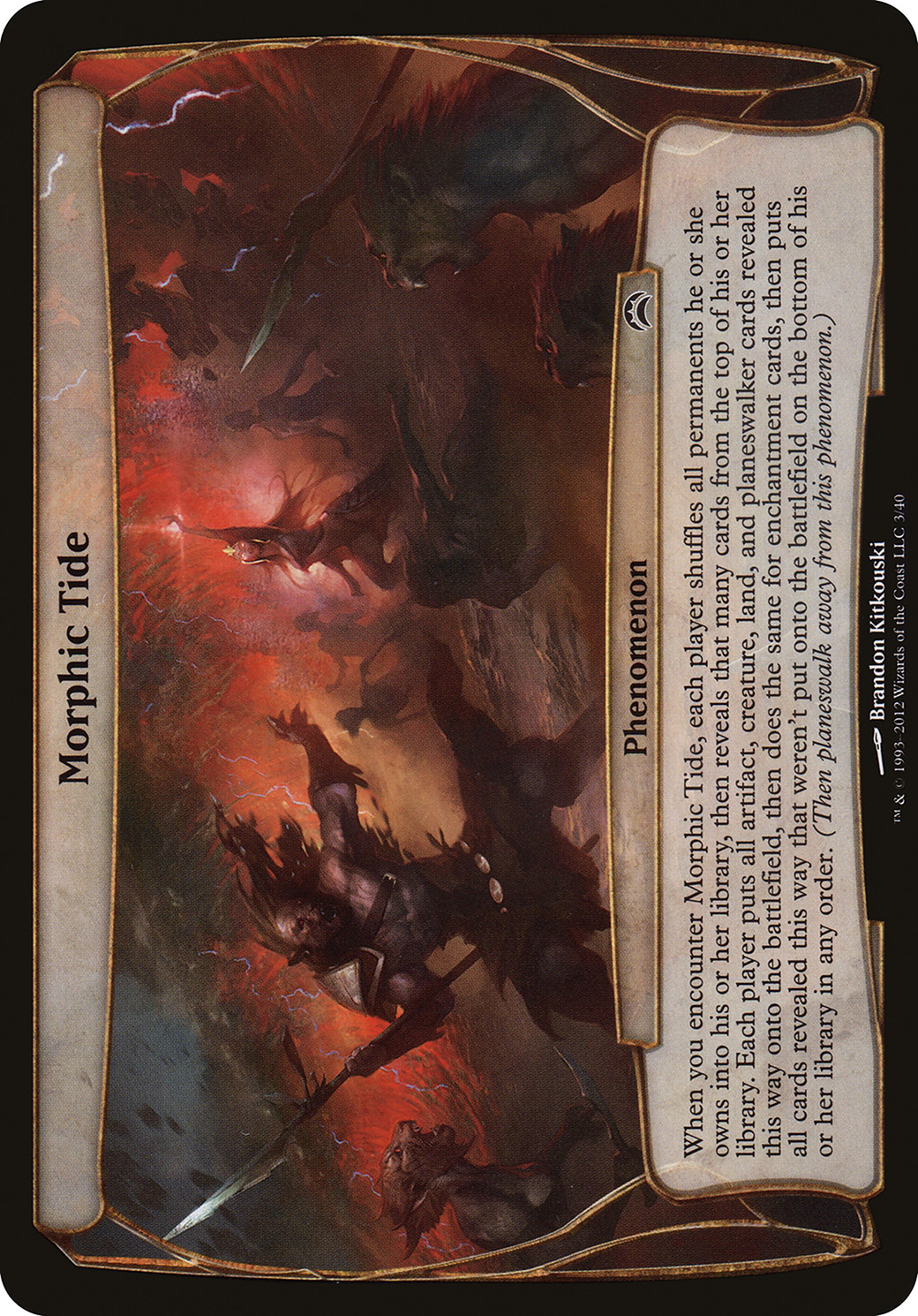 Morphic Tide (Planechase 2012) (OVER-003) - Planechase 2012 Planes Foil