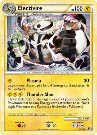 Electivire 020  - Reverse Holofoil Triumphant - Rare