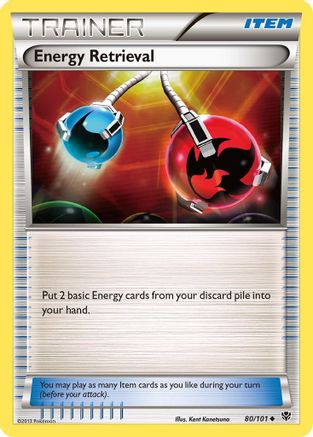 Energy Retrieval 080/101  - Reverse Holofoil Plasma Blast - Uncommon