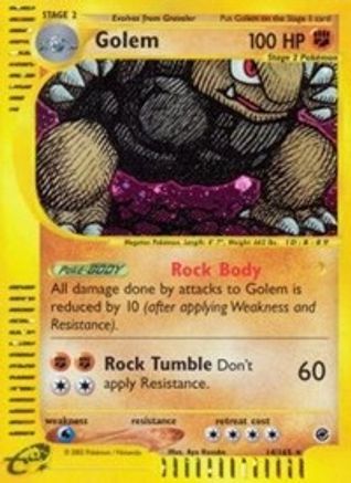 Golem (14) 014  - Holofoil Expedition - Holo Rare