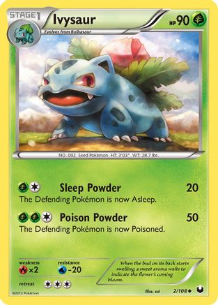 Ivysaur 002  - Reverse Holofoil Dark Explorers - Uncommon