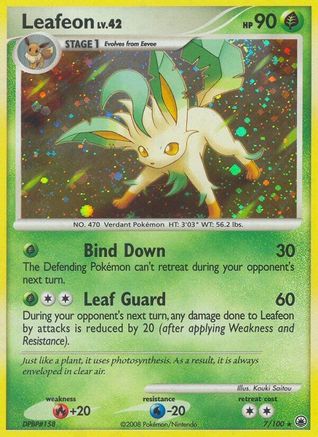 Leafeon (7) 007  - Reverse Holofoil Majestic Dawn - Holo Rare