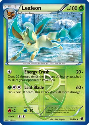 Leafeon (Team Plasma) 011/116  Plasma Freeze - Rare