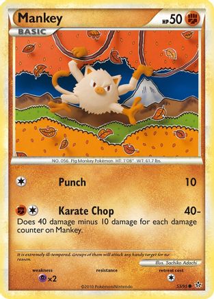 Mankey 053/95  Unleashed - Common