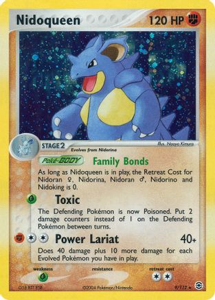 Nidoqueen 009  FireRed & LeafGreen - Holo Rare