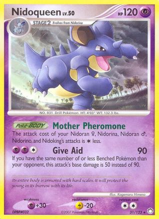 Nidoqueen 031  - Reverse Holofoil Mysterious Treasures - Rare