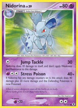 Nidorina 073  Rising Rivals - Common