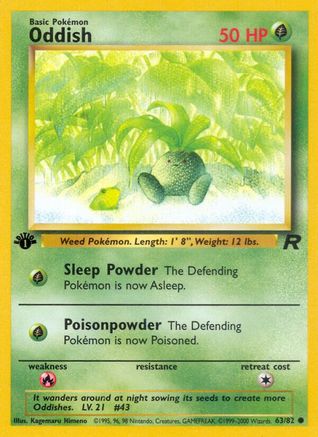 Oddish 063/82  - Unlimited Team Rocket - Common