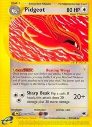 Pidgeot (59) 059  - Reverse Holofoil Expedition - Rare