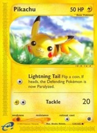 Pikachu 124/165  Expedition - Common