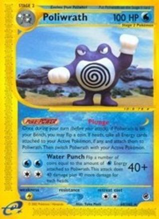 Poliwrath (60) 060  - Reverse Holofoil Expedition - Rare