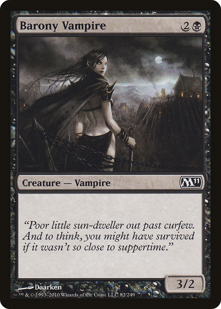 Barony Vampire (M11-082) - Magic 2011 Foil