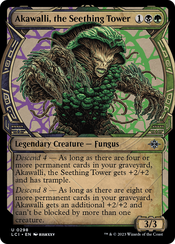 Akawalli, the Seething Tower (Showcase) (LCI-298) - The Lost Caverns of Ixalan: (Showcase) Foil