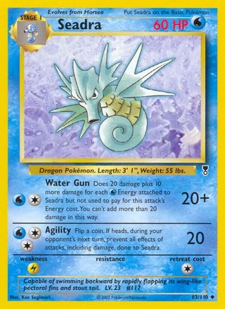 Seadra 063/110  - Reverse Holofoil Legendary Collection - Uncommon