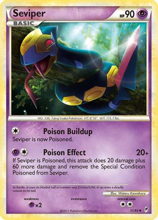 Seviper 051  - Reverse Holofoil Call of Legends - Uncommon